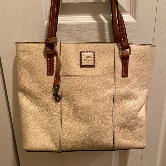 Dooney & Bourke Handbags - Dooney Burke Cream Mini Tote